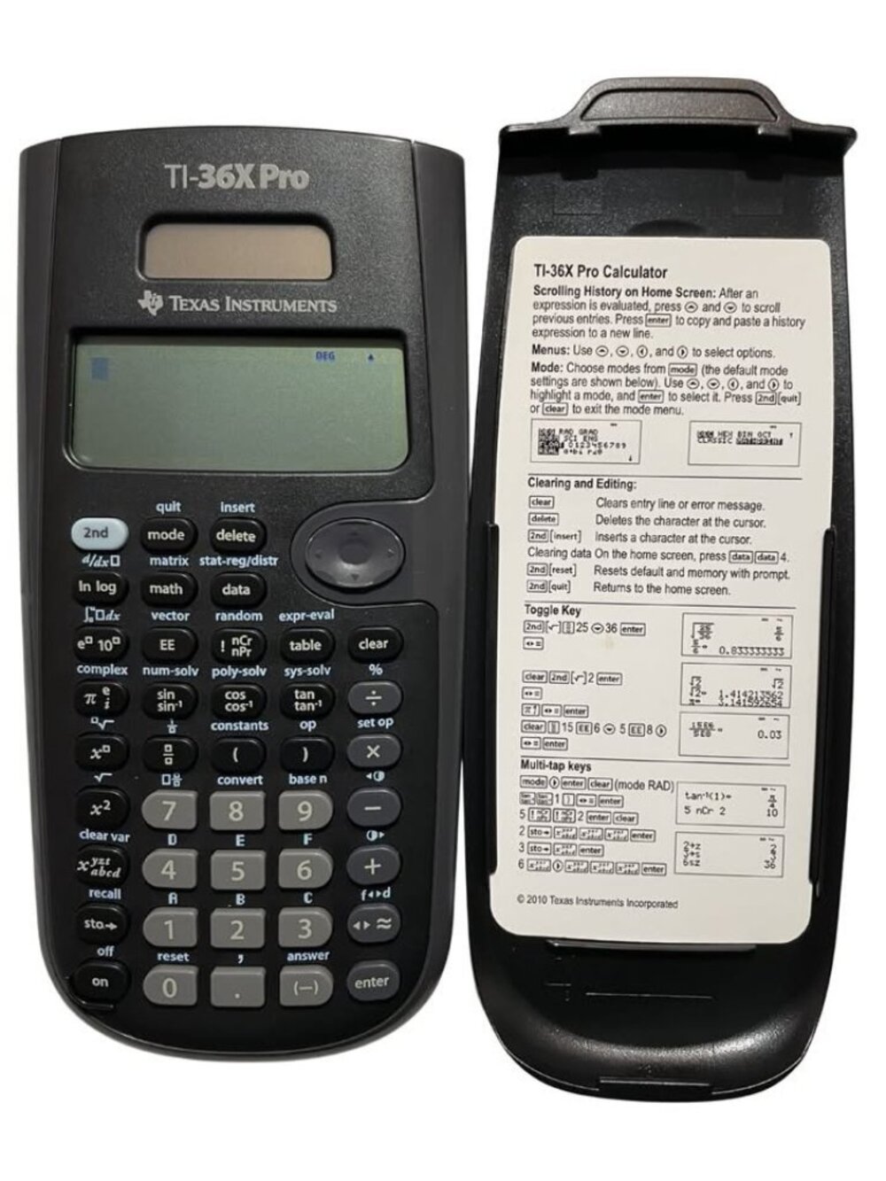 Texas Instruments TI-36X Pro Scientific Calculator 4-Line MathPrint w/ Cover